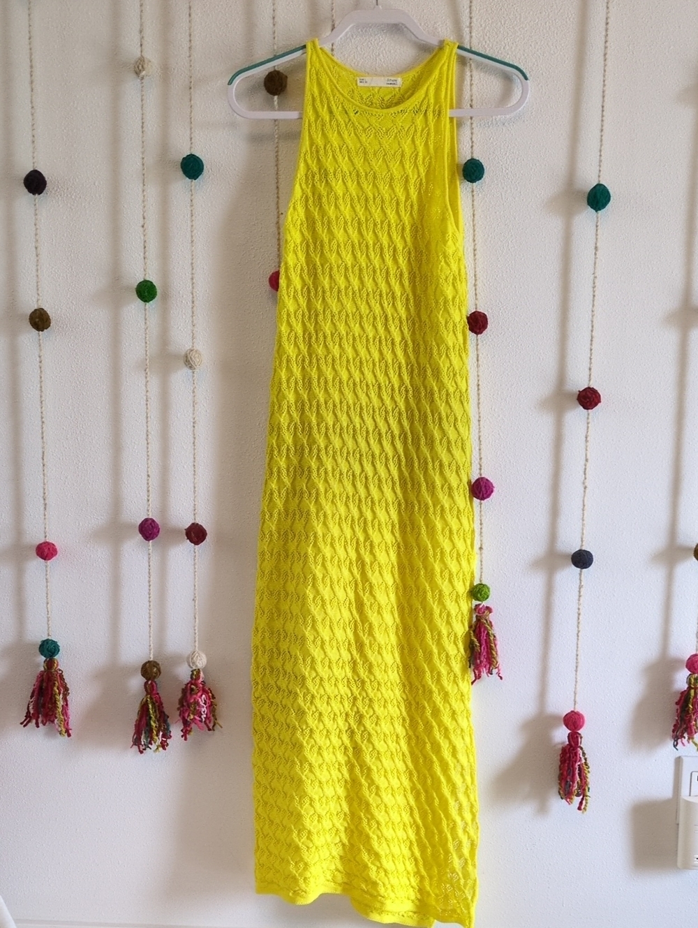 Bright Yellow Knit Maxi Skirt